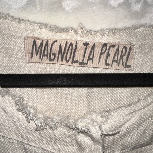 Magnolia Pearl Kimi Koat in Love ❤️ Linen Heart Appliqué Jacket, One Size, Rare - Picture 11 of 14